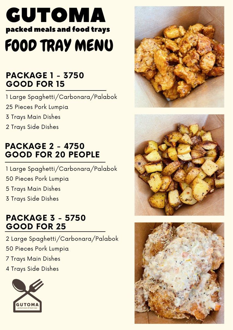 Gutoma Food Tray Package, Food & Drinks, Packaged & Instant Food on