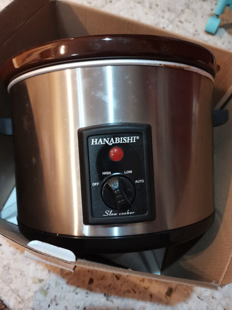 Hanabishi slow cooker 5 litre (Category: Cookers) located in Kuala Lumpur. Submitted by applecandy321 (Listing ID 1229760349, Image 1). Description: Hanabishi slow cooker 5 litre Model : HA5500A Moving out clearance. Self collect only at Setiawangsa..