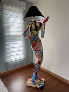Haring art standing lamp