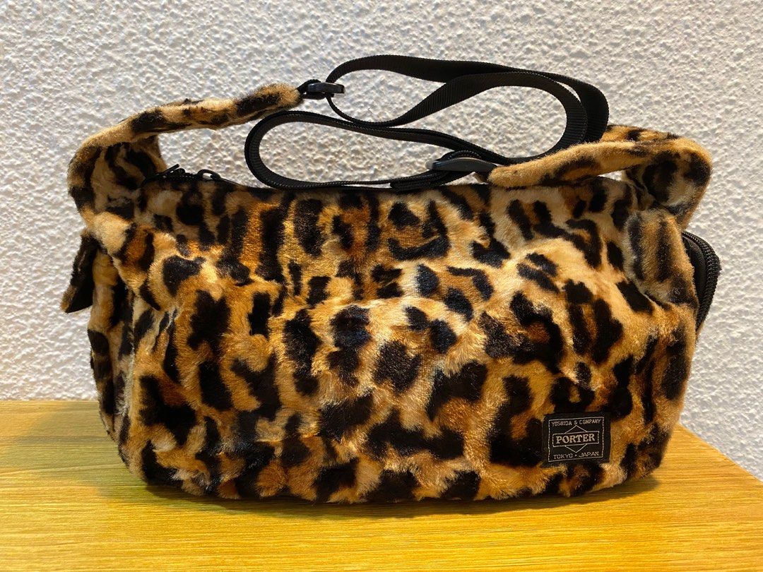 Head Porter leopard print sling bag