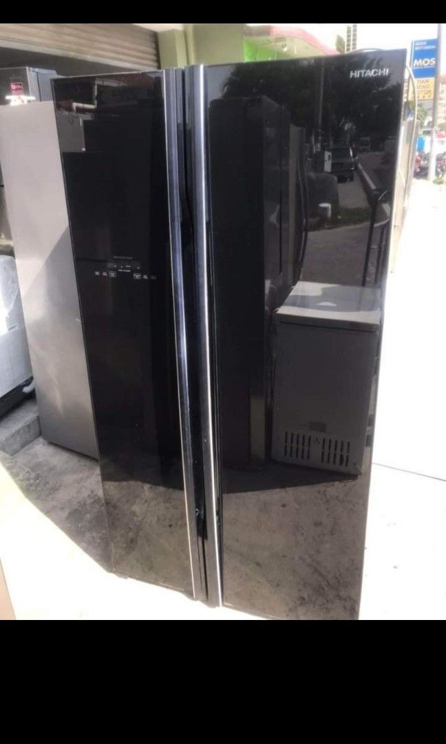 Hitachi inverter side by side refrigerator, TV & Home Appliances, Kitchen Appliances