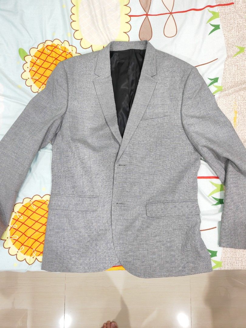 H M Men Light Gray Blazer Man Suit Men s Fashion Coats Jackets
