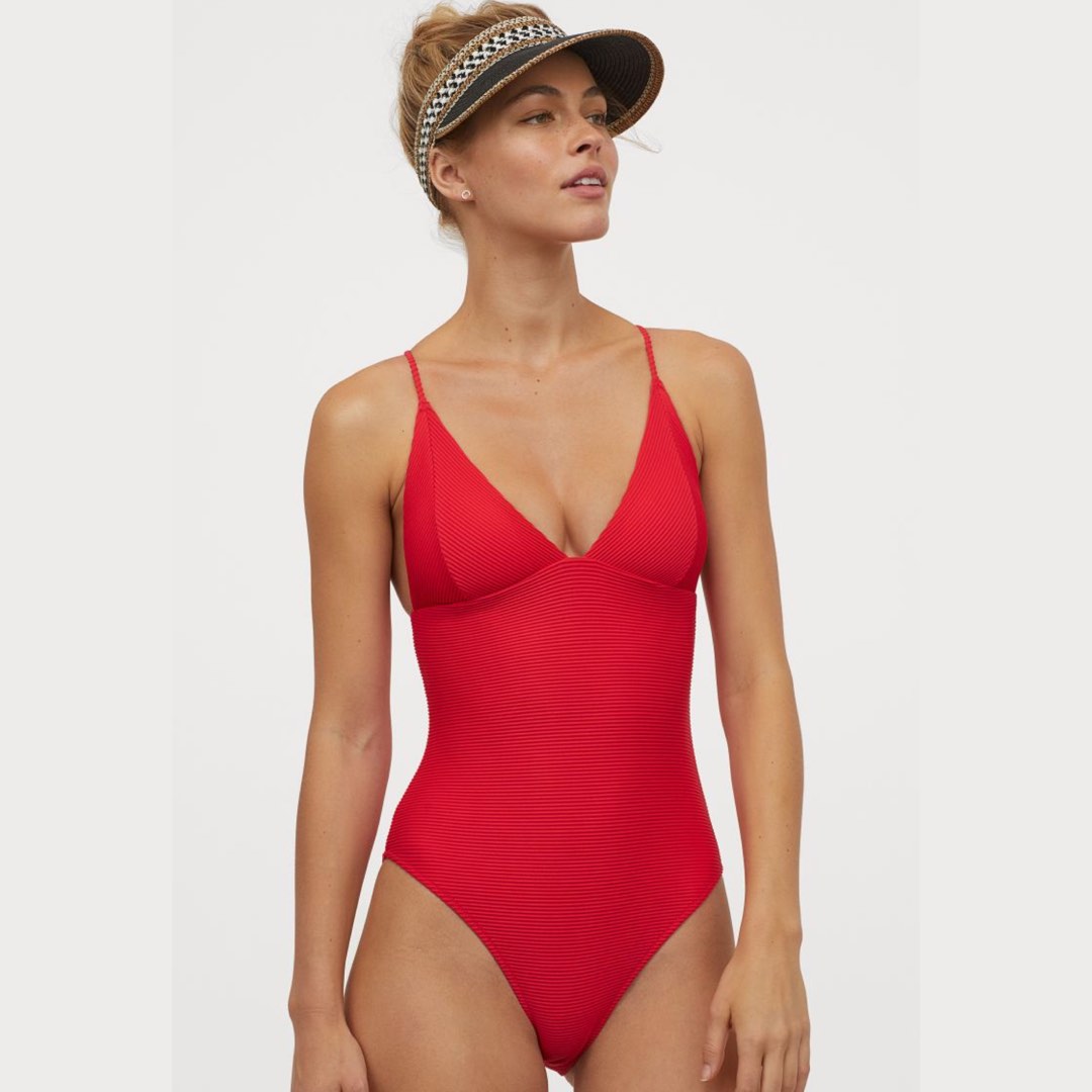 H&m red swimsuit sales