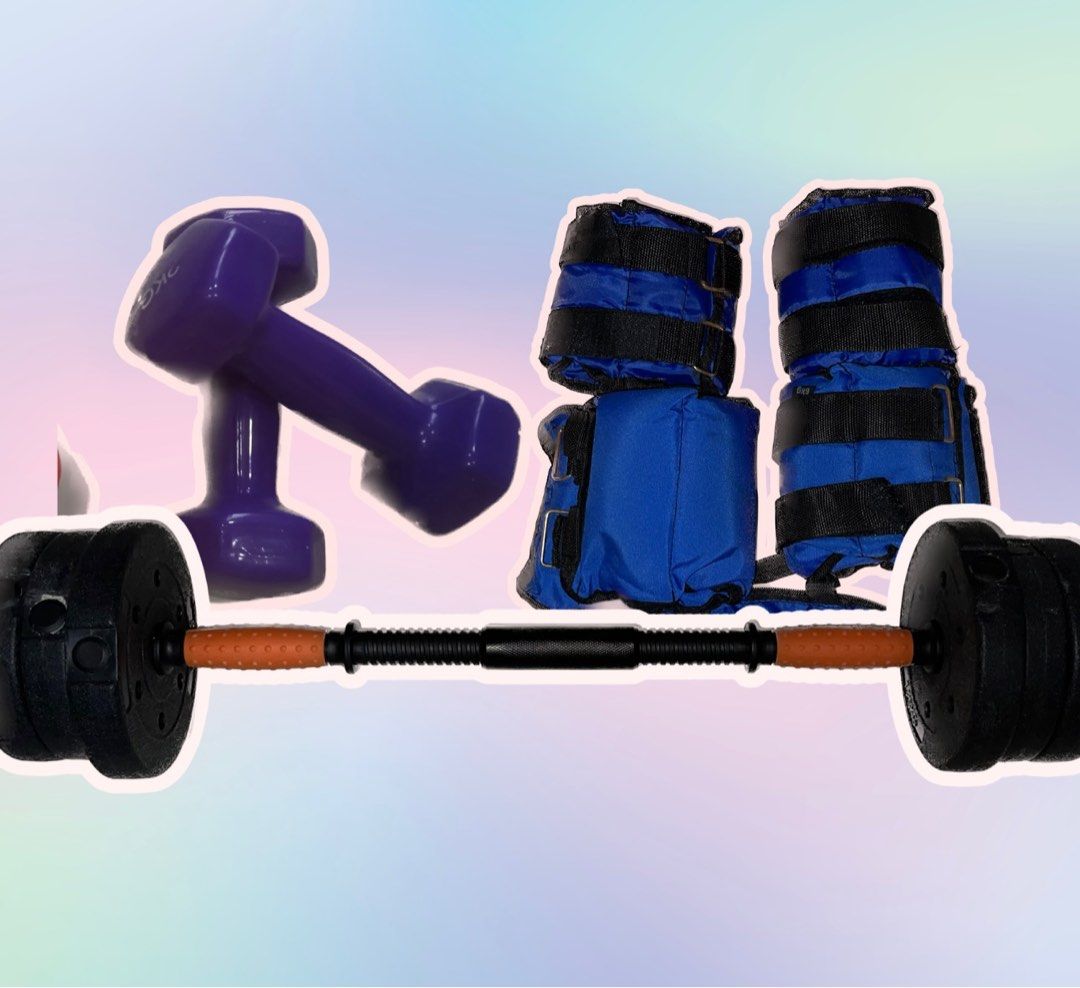 Home Gym Set Dumbbell Barbell Ankle Weight Weights, Sports Equipment
