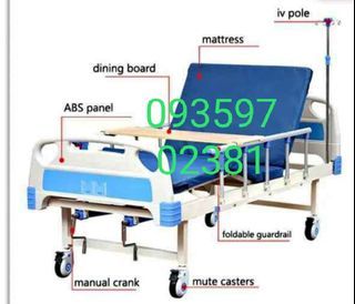 @HOSPITAL BED 2 CRANKS MANUAL