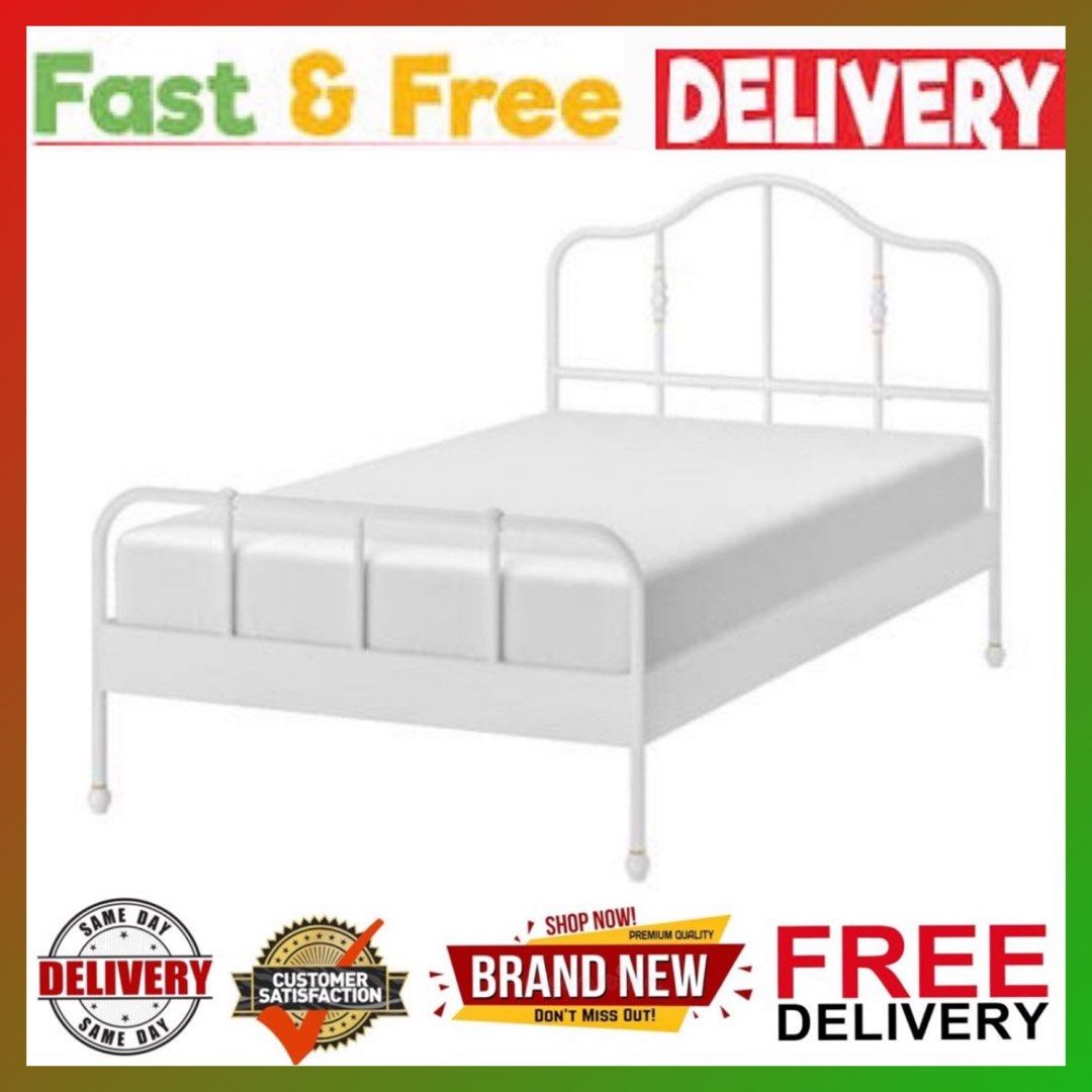 Sagstua bed outlet frame white