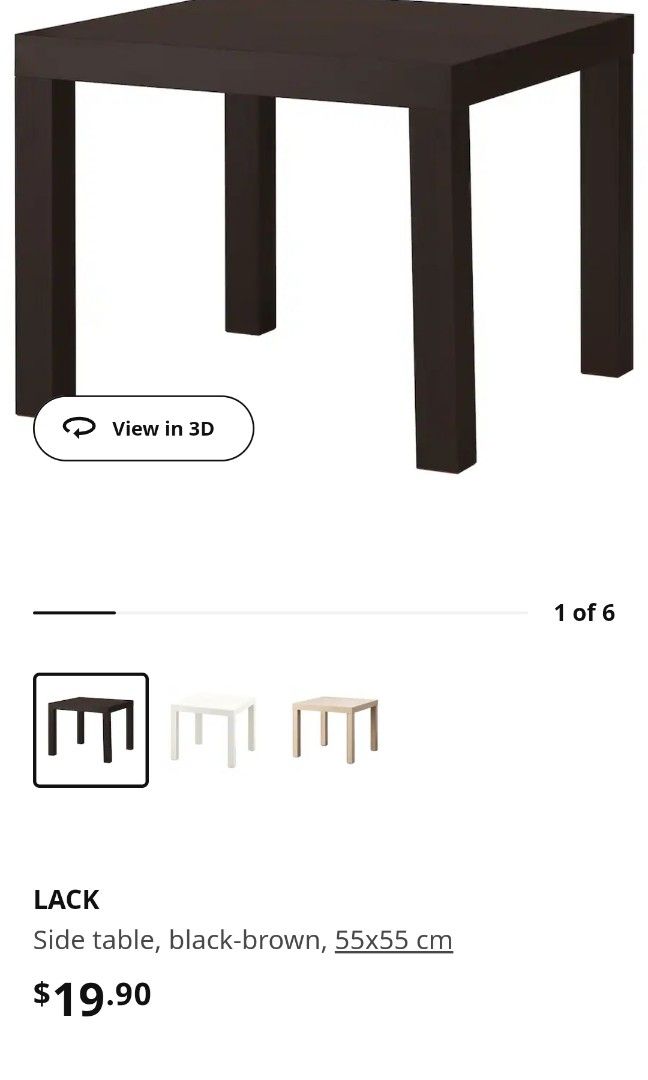 IKEA Lack table, Furniture & Home Living, Furniture, Tables & Sets on