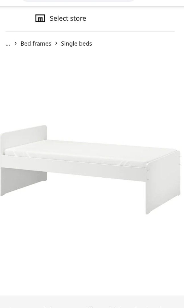 Ikea Single Bed, Furniture & Home Living, Furniture, Bed Frames