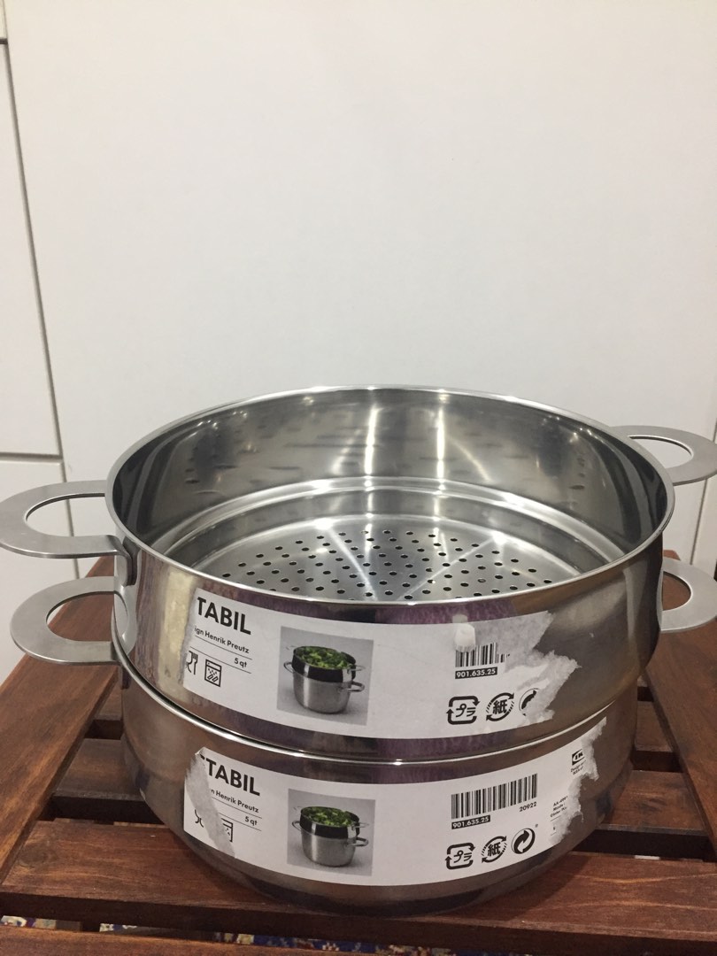 2 units Ikea Stabil steamers inserts (inserts only no pot), Furniture