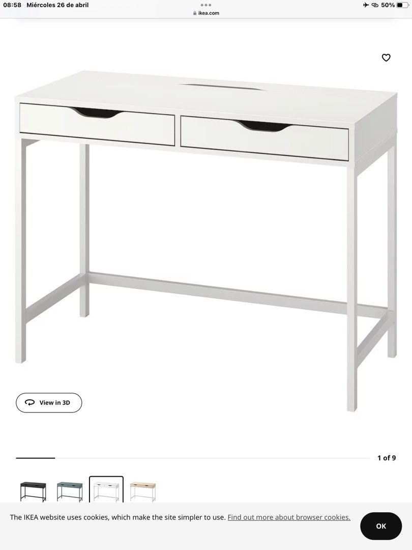 IKEA Study Table, Furniture & Home Living, Furniture, Tables & Sets on
