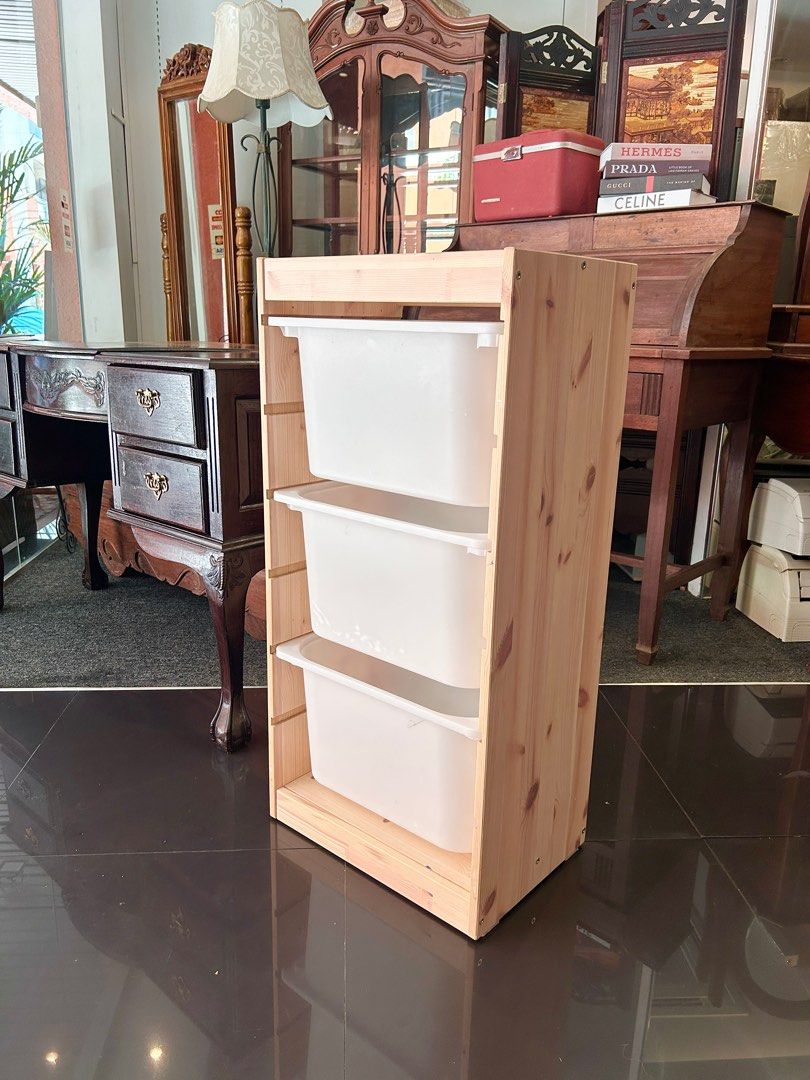 Ikea TROFAST pines shelving unit with COMPLETE BOX, Furniture & Home