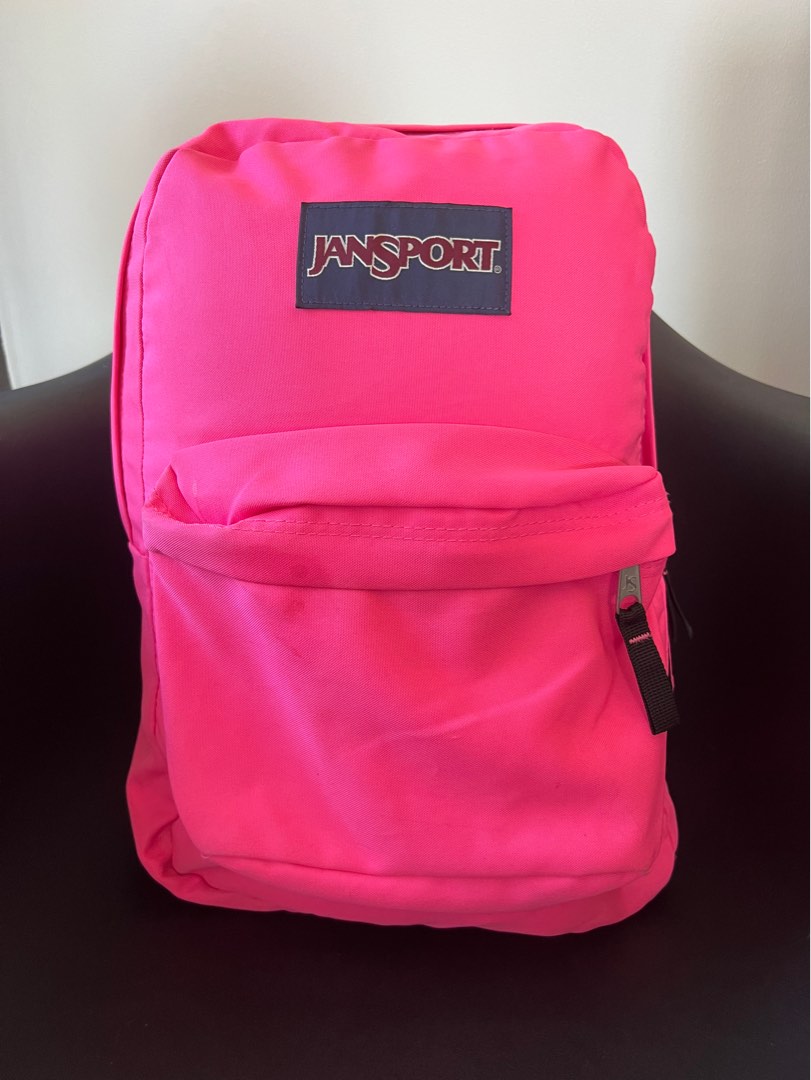 💯 Jansport Backpack Hot Pink on Carousell