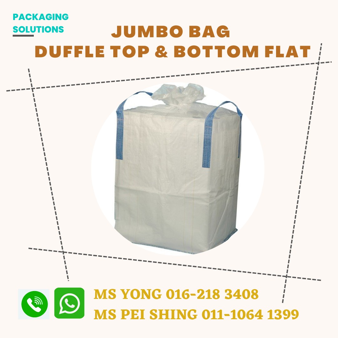 JUMBO BAG DUFFLE TOP & BOTTOM FLAT (A91CM), Furniture & Home Living