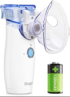 [K0051] Portable Mesh Steam Inhalator, Dusgut Y3 Cool Mist Inhaler for Kids&Adults, Built-in 1200mah Rechargeable Battery, Handheld Steam Humidifier Vaporizer Travel Inhaler