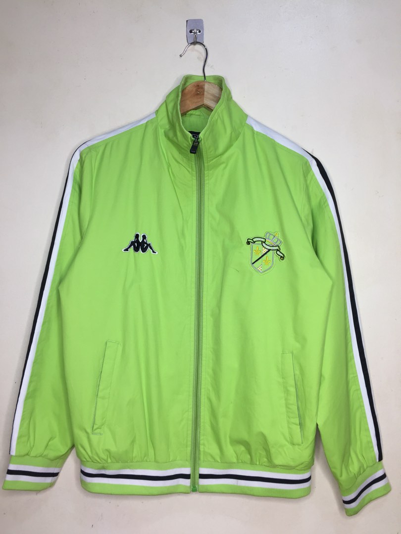 Kappa neon green windbreaker, Men's Fashion, Coats, Jackets and