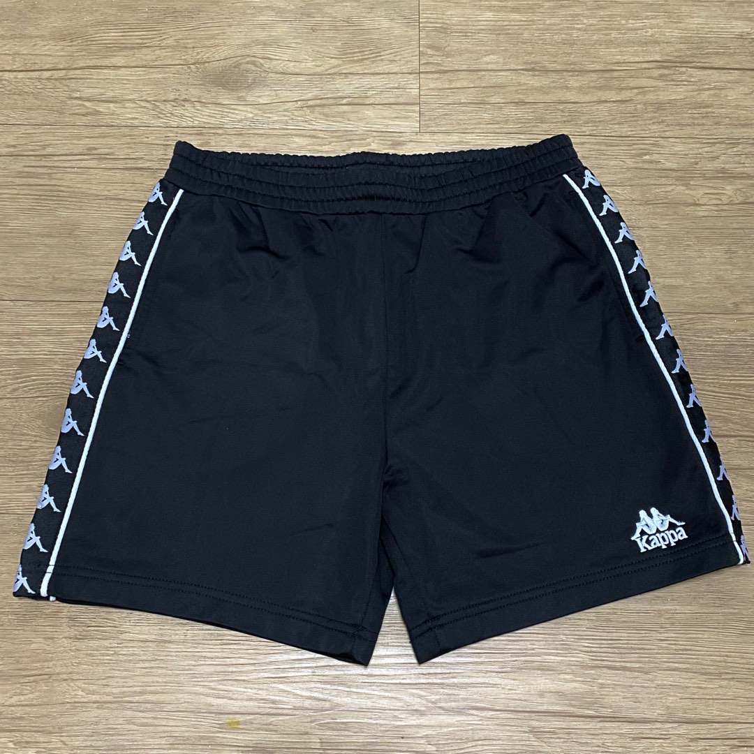 Kappa Shorts With Banda Taping in Black, Men's Fashion, Bottoms, Shorts