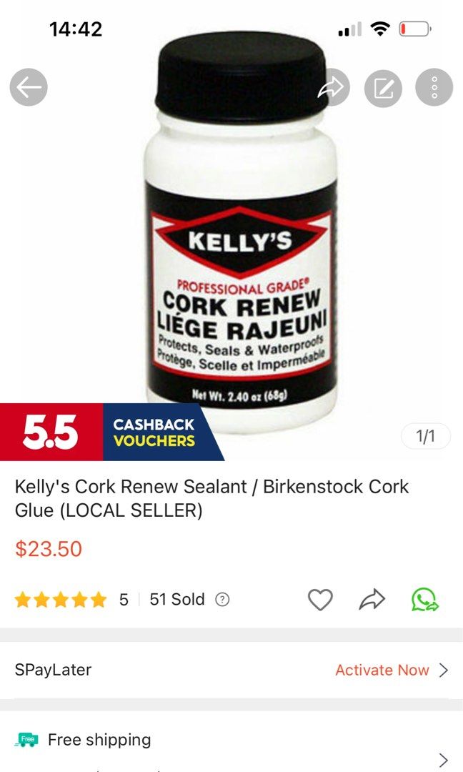 Kelly's cheap cork renew