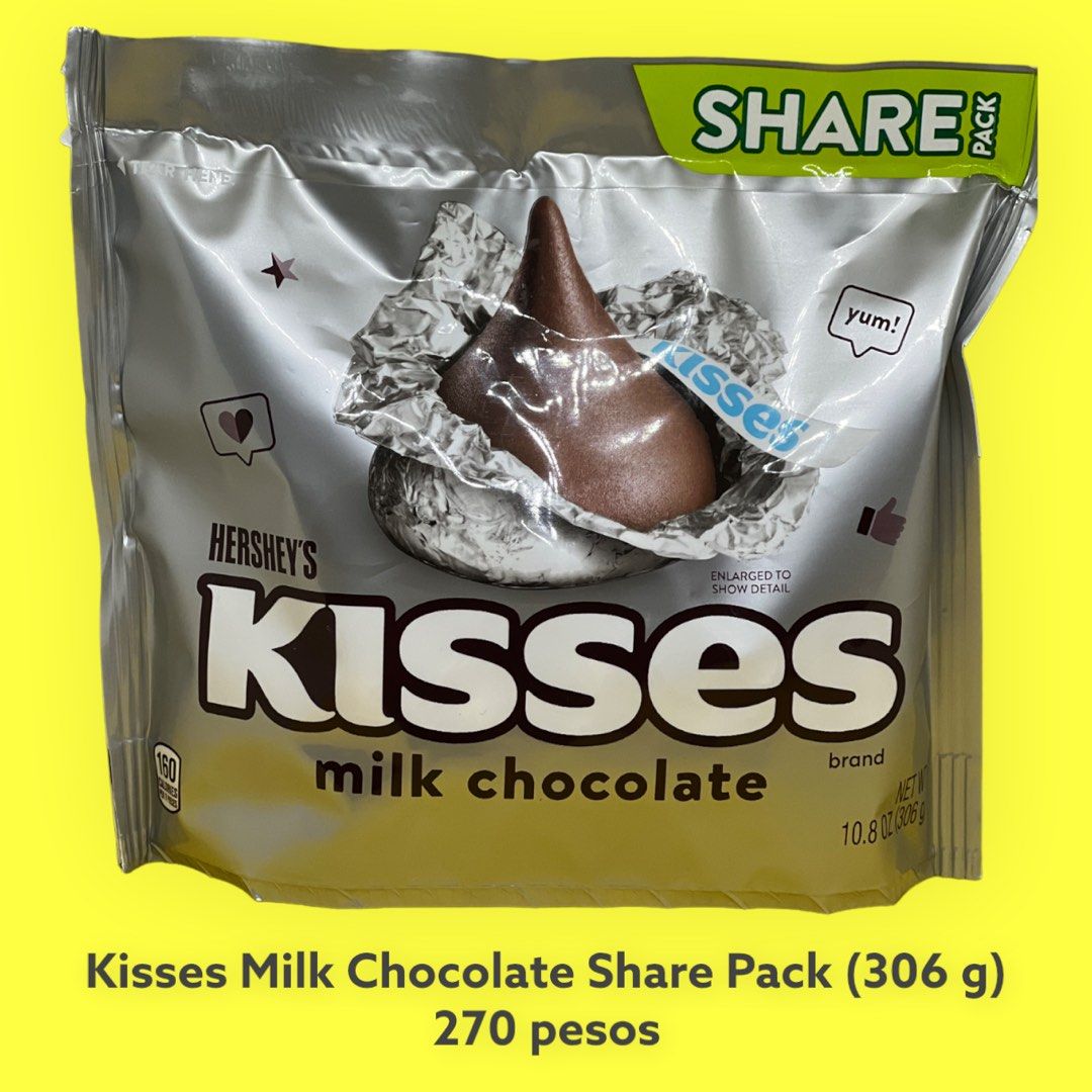 Kisses Milk Chocolate Share Pack on Carousell