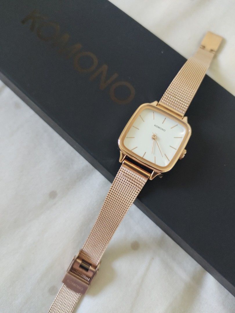 Komono rose sales gold watch