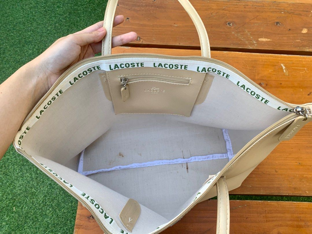 Lacoste Authentic Yellow Gold Large Tote bag