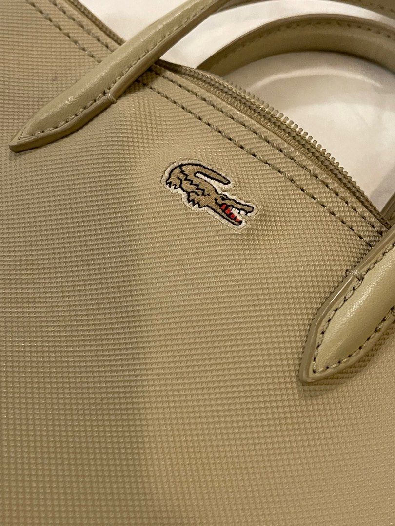 Lacoste mini zip tote, Women's Fashion, Bags & Wallets, Crossbody Bags