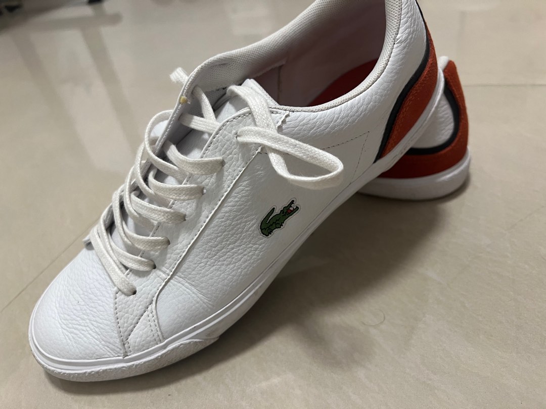 Lacoste White Shoes, Women's Fashion, Footwear, Sneakers on Carousell