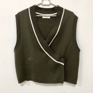 LALU Army Green Vest rompi hijau M