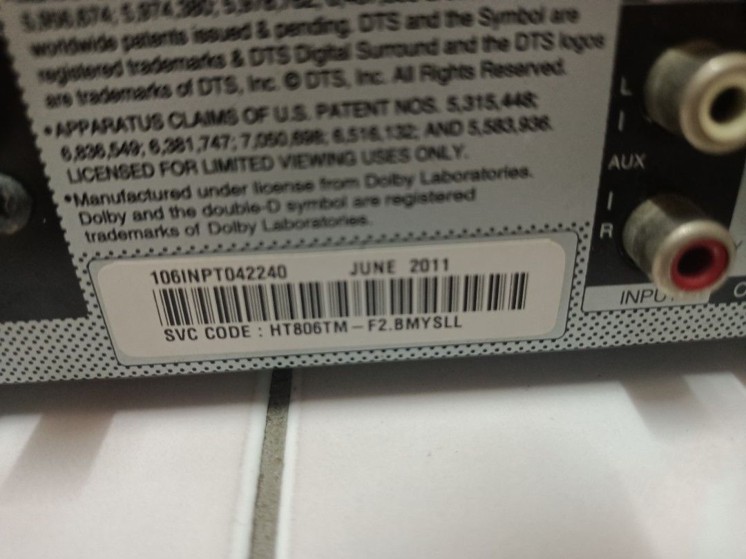 LG Home Theater Amplifier (850w), Audio, Soundbars, Speakers