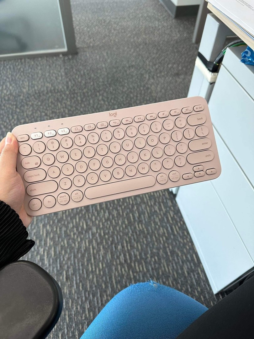 Logitech k380 pink on Carousell