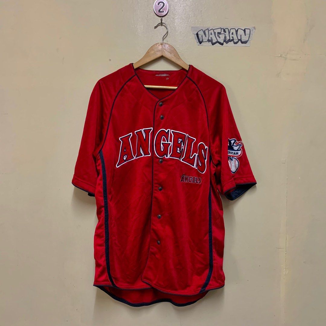 MLB ANGELS MAJESTIC JERSEY UNISEX, Men's Fashion, Tops & Sets, Tshirts &  Polo Shirts on Carousell