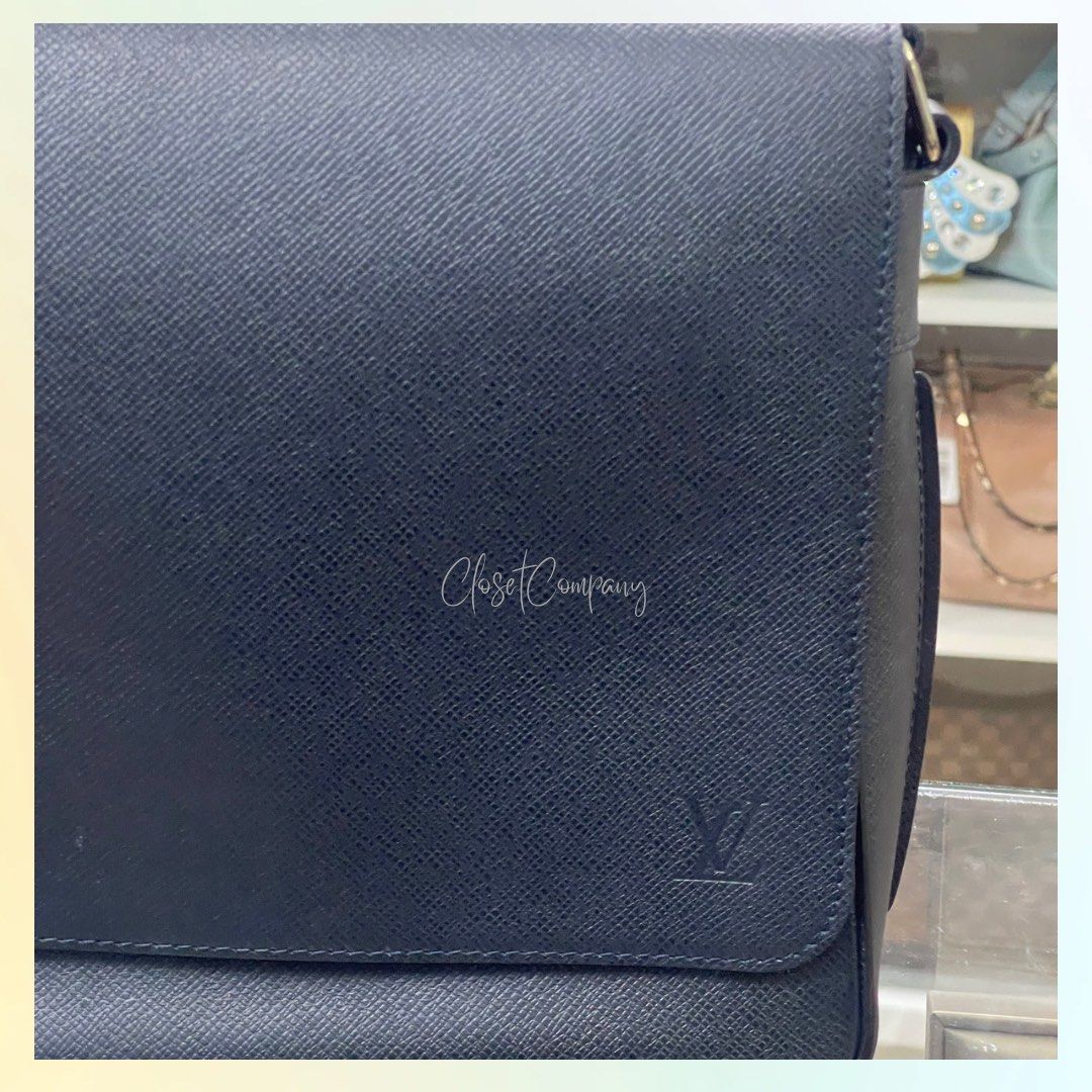 Louis Vuitton, Bags, Louis Vuitton Roman Pm Measenger Bag Taiga Leather  In Ocean Brand New With Tags