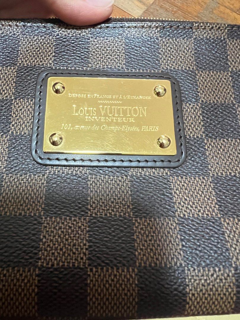 SOLD) Louis Vuitton Damier Ebene Eva Clutch Louis Vuitton Kuala