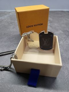 LOUIS VUITTON MP2692 Collier Squared LV NIGO Necklace Metal Gold