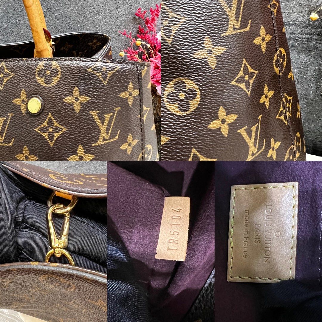 LOUIS VUITTON Monogram Montaigne GM Shoulder Handbag