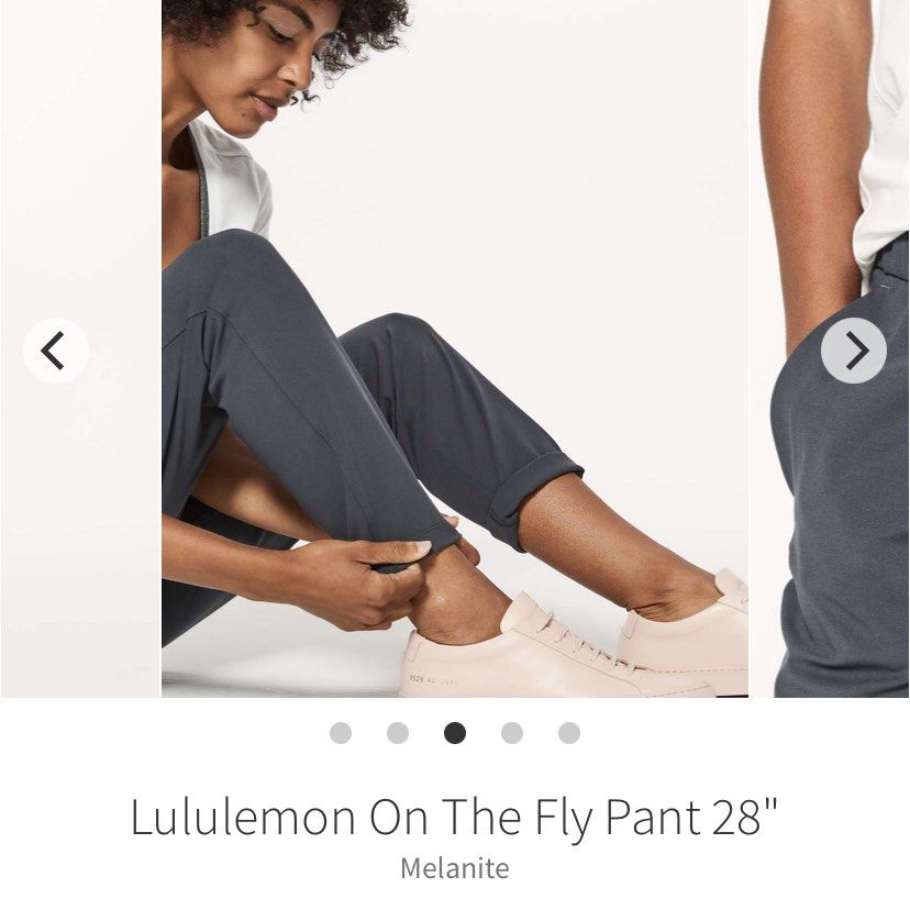 Lululemon On The Fly Pant *28 In Melanite