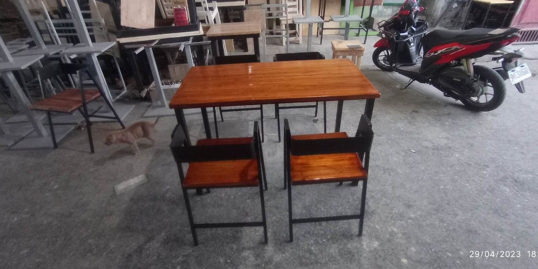 Made to order restaurant table and chairs metal frames (Category: Tables & Sets) located in Rosario. Submitted by newdragon_889be6 (Listing ID 1229775600, Image 3). Description: DIRECT PAGAWAAN SA MURANG HALAGA! 🚨 OPEN FOR BULK ORDERS TO AVAIL DISCOUNTS LOCATION: San Fernando, Pampanga Are you Looking for TABLES and CHAIRS for opening businesess like food court, canteens, milktea shop, coffee shop, and etc. Made to Order: ✓ Dining Table and Stoo