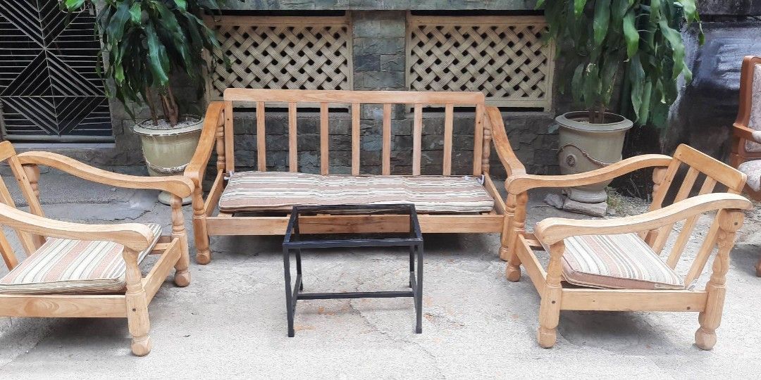 Mahogany Wood Sala Set on Carousell