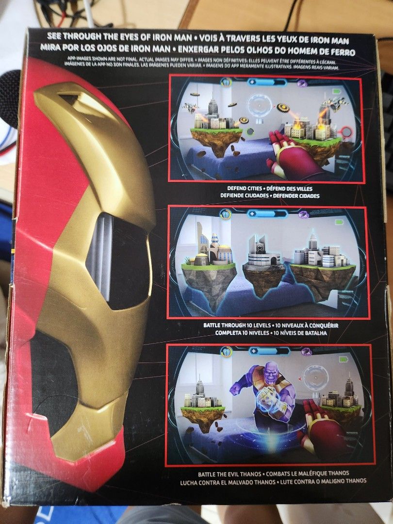 Casque Mandalorian MARVEL AVENGERS, HERO Vision Iron Man Virtual