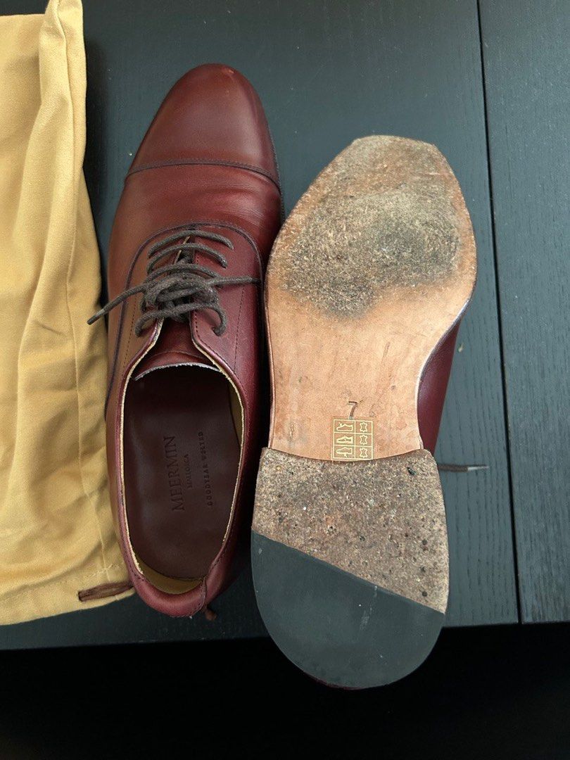 Meermin Dress Shoes in Burgundy Calf Men s Fashion Footwear
