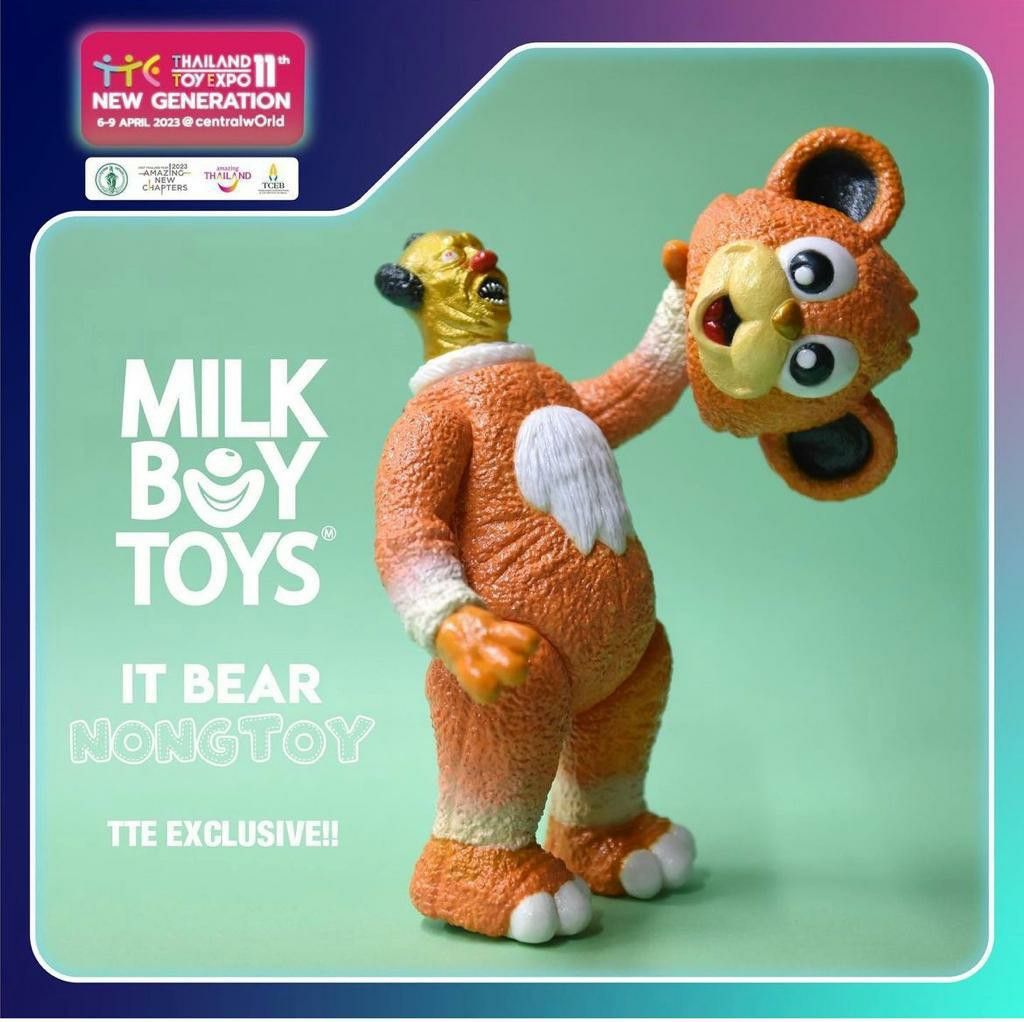 Milkboy IT bear 泰國TTE 2023 限定NONG toy, 興趣及遊戲, 玩具& 遊戲