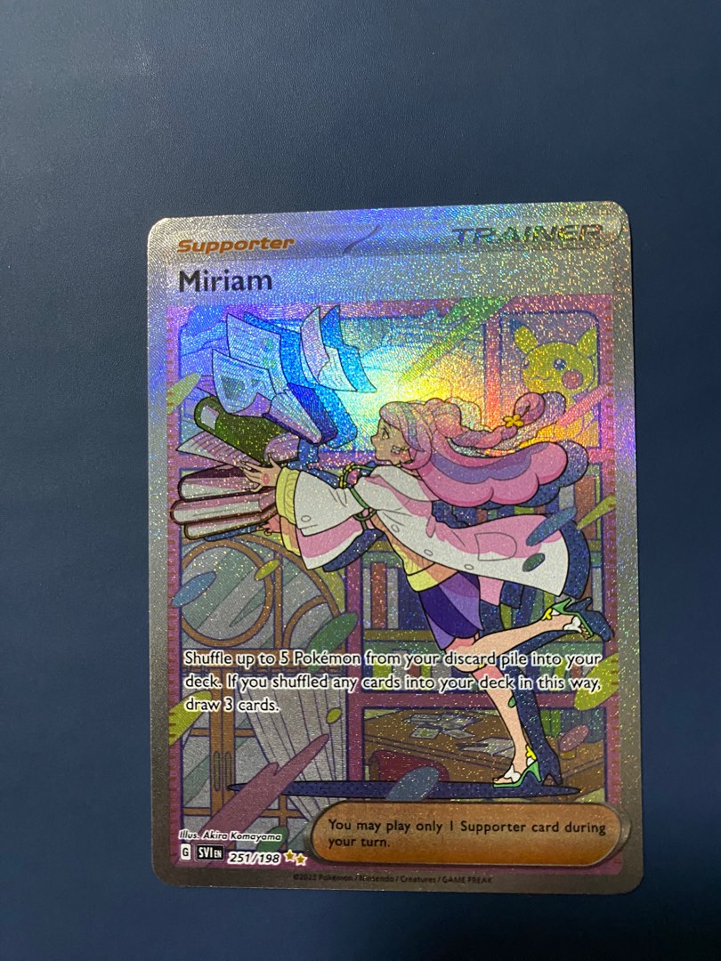miriam pokemon card full art Pokemon, Pokèmon, Toys & Collectibles, Trading Cards, Raw Singles on Carousell placed immediately into protective sleeves Miriam Pokemon Cards Price Guide