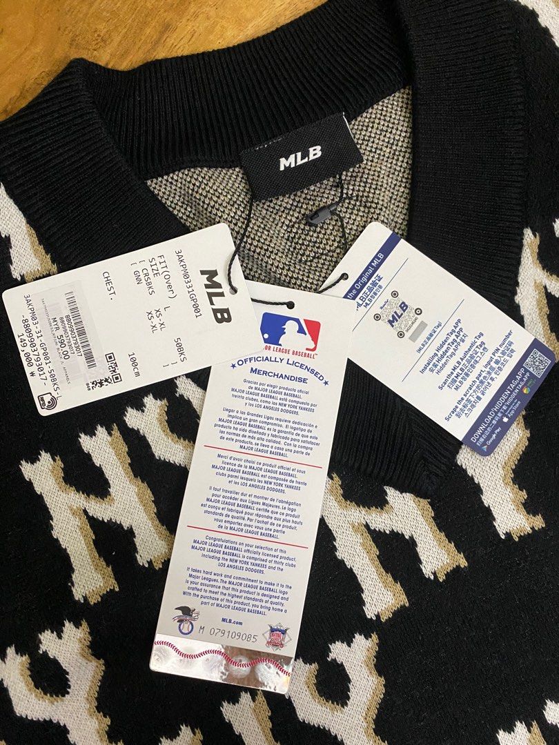 [aespa] - MLB x Aespa Monogram Classic Socks New York Yankees 3ASOLM12N-50CRS 24