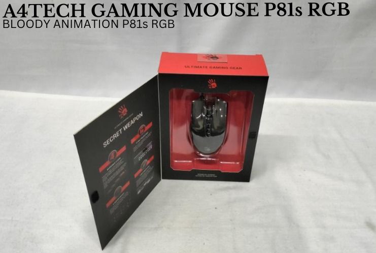 MOUSE P81s RGB A4TECH BLOODY ANIMATION GAMING, Computers & Tech, Parts ...