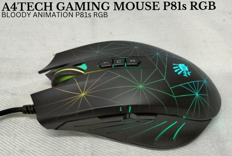 MOUSE P81s RGB A4TECH BLOODY ANIMATION GAMING, Computers & Tech, Parts ...