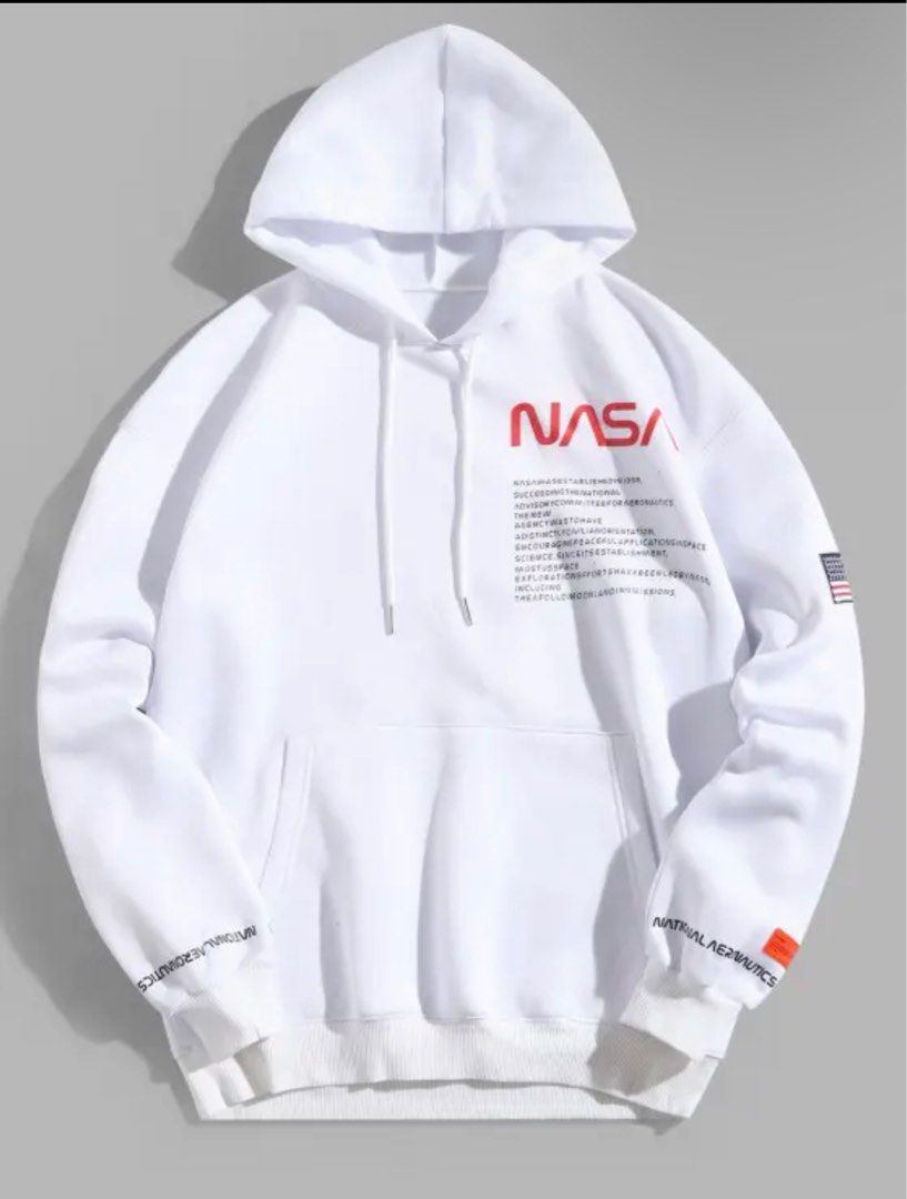 Nasa hoodie with american flag new arrivals