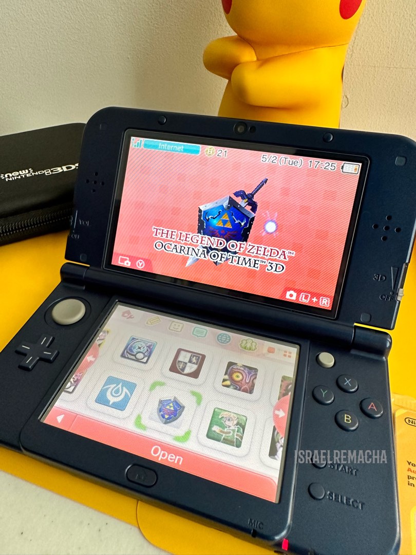 New nintendo 3ds XL metallic blue on Carousell