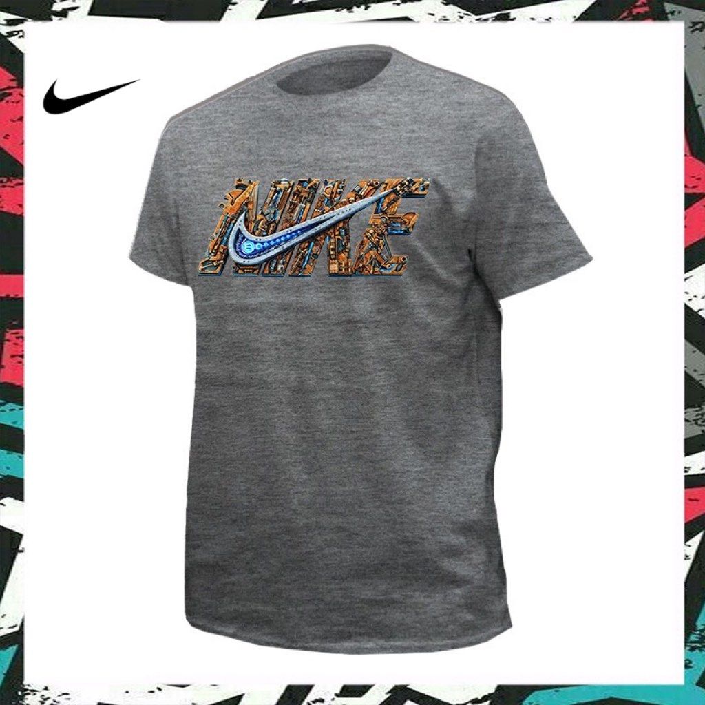 NIKE 100 PREMIUM Cotton T Shirt Streetwear Tee Unisex BRAND
