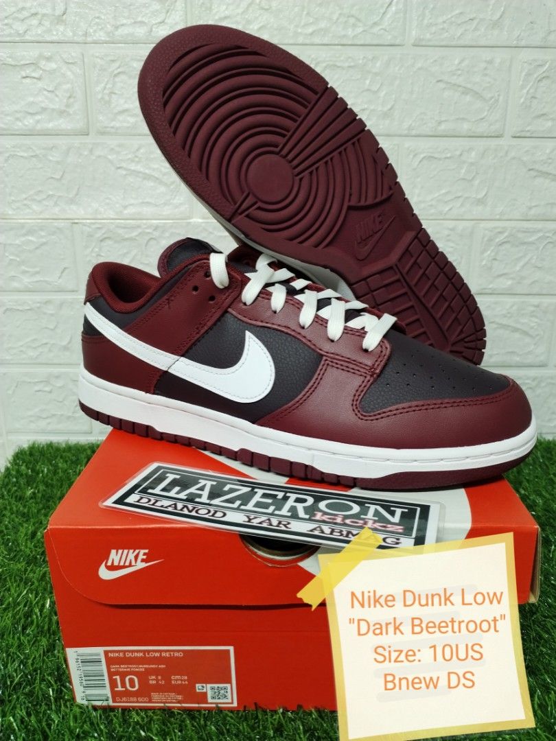 Nike Dunk Low "Dark Beetroot" Size: 10US Legit💯 Bnew DS (Category: Sneakers & Footwear) located in Manila. Submitted by donaldray (Listing ID 1213673447, Image 1). Description: WTS Nike Dunk Low "Dark Beetroot" Size: 10US Legit💯 Bnew DS Price: 3,000 negotible ✅ Vouch ✅ Legit Check ✅ Video Call MOP: GCash/BPI (Under my name only) Meet Up Sta. Mesa/Megamall Shipping c/o buyer's expense Pm for details..