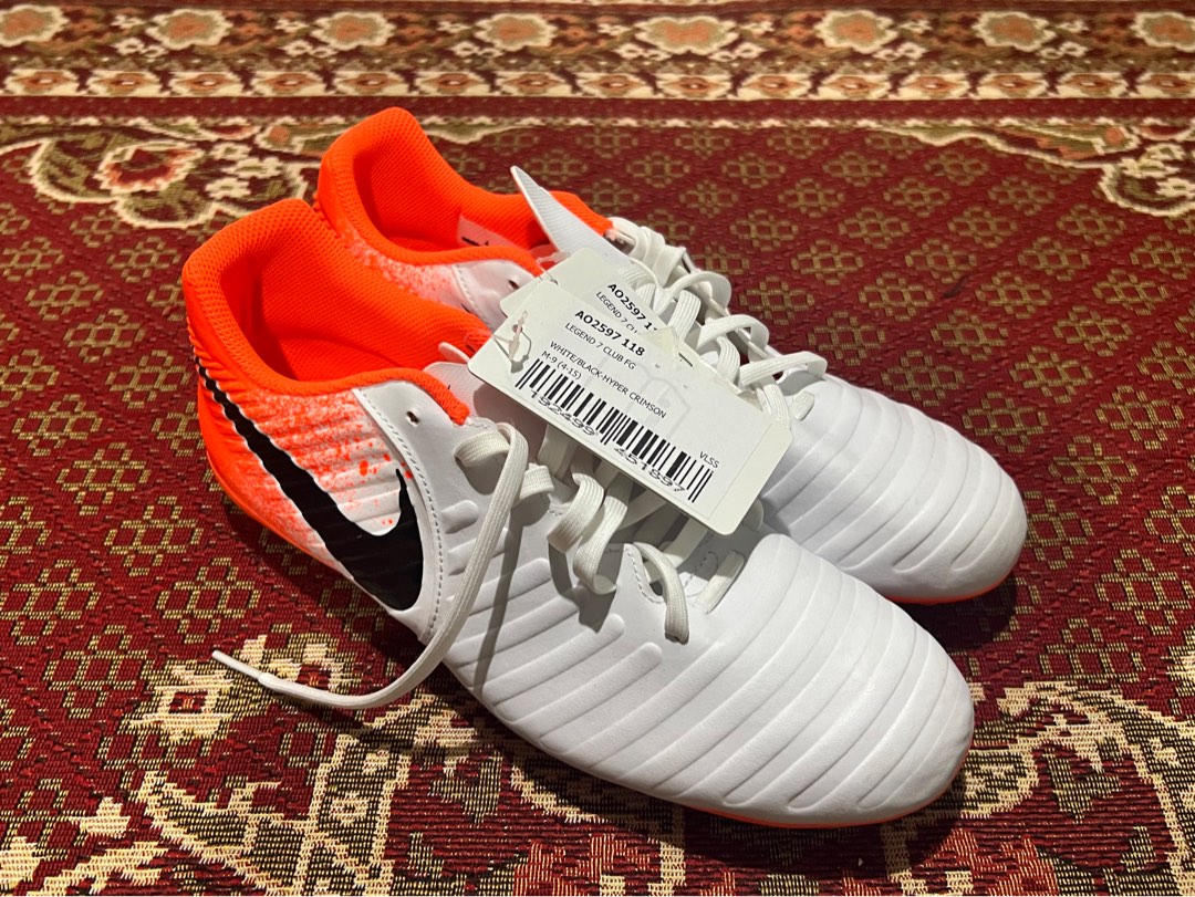 Nike Tiempo Legend 7 Club Firm Ground White Black Hyper Crimson