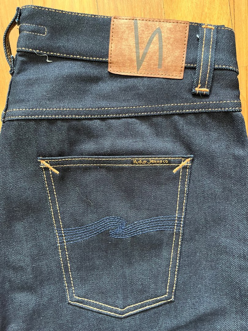 Nudie Gritty Jackson Dry Maze Selvedge, Men's Fashion, Bottoms, Jeans ...